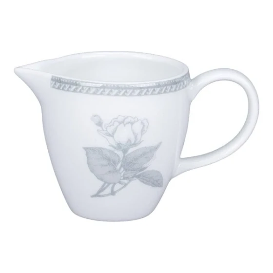 RAK Porcelain Floret 5 oz. Light Gray Porcelain Creamer - 12/Case
