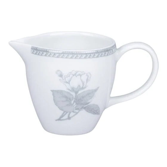RAK Porcelain Floret 8.44 oz. Light Gray Porcelain Creamer - 12/Case