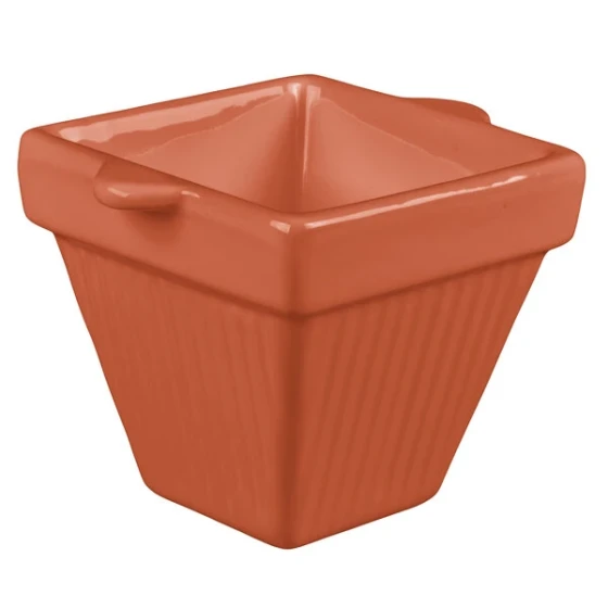 TableCraft CW1480CP 18 oz. Copper Cast Aluminum Square Condiment Bowl