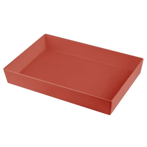 TableCraft CW5000CP Simple Solutions Full Size Copper Cast Aluminum Straight Sided Bowl - 3" Deep