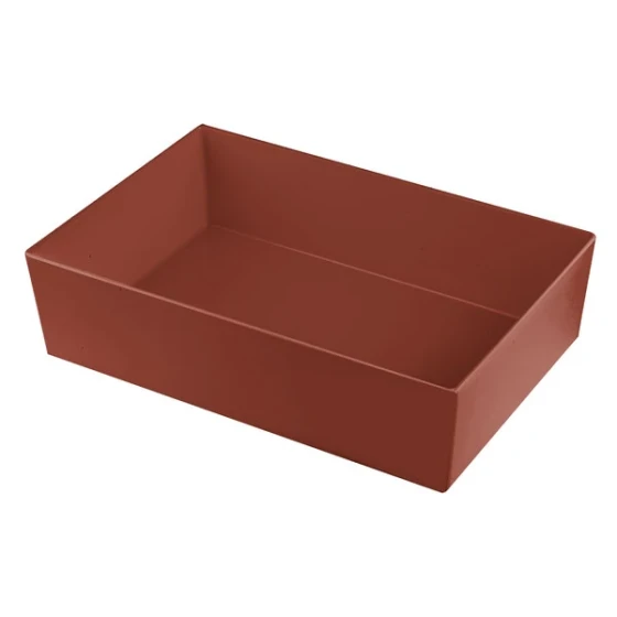 TableCraft CW5002CP Simple Solutions Full Size Copper Cast Aluminum Deep Straight Sided Bowl - 5" Deep