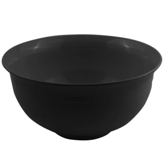 Bon Chef 9131 16 Qt. Black Sandstone Finish Cast Aluminum Tulip Bowl