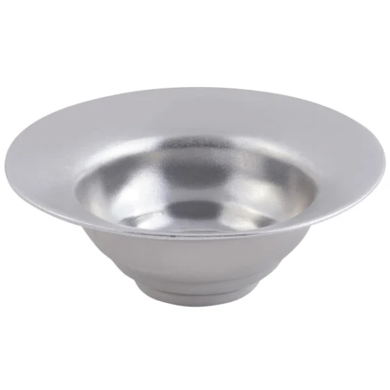 Bon Chef 9172 3 Qt. Pewter-Glo Cast Aluminum Wide Rim Bowl