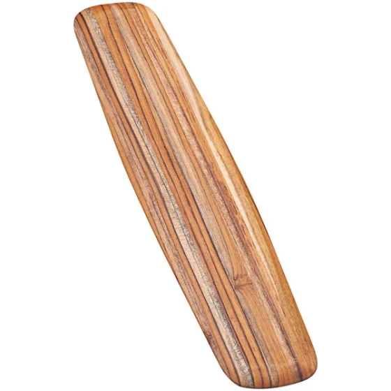 Teakhaus Elegant 23" x 5" x 1/2" Teakwood Long Serving Board with Rounded Edge