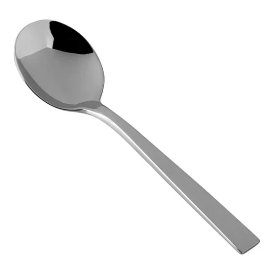 Zwiesel Fortessa Spada 6 11/16" 18/10 Stainless Steel Extra Heavy Weight Bouillon Spoon - 12/Case