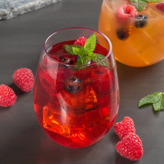 Libbey Infinium 15 oz. Tritan™ Plastic Stemless Wine Glass - Sample
