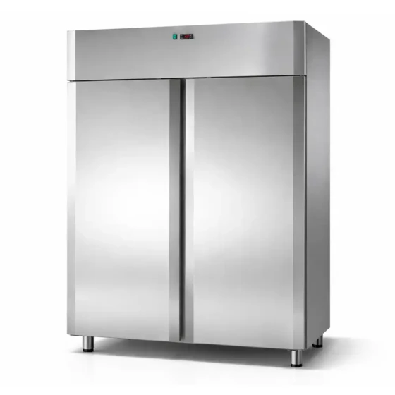 Tecnodom, Upright Chiller, 1400L, Stainless Steel, Double Solid Door