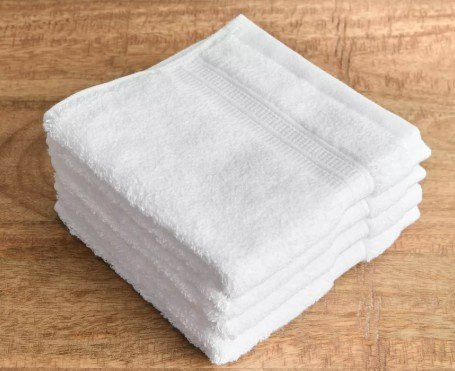 Face Towel - 30 x 30 Cm - 600 gsm - White