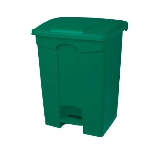 Plastic Garbage Bin - Center Pedal - 68 Ltr - Green