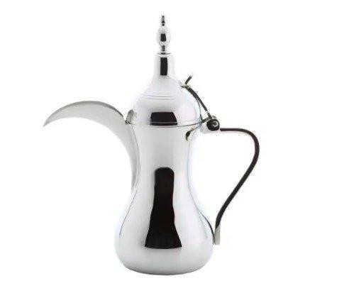 Stainless steel Dallah - Silver - 12 Oz