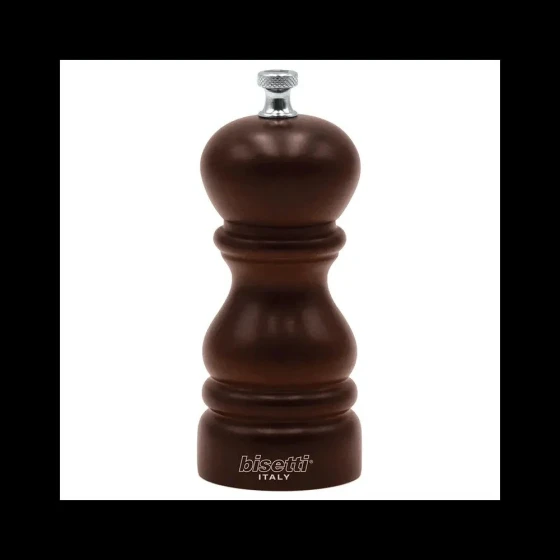 Bisetti - Walnut Wood Salt Mill - 5 Inch - 13 cm