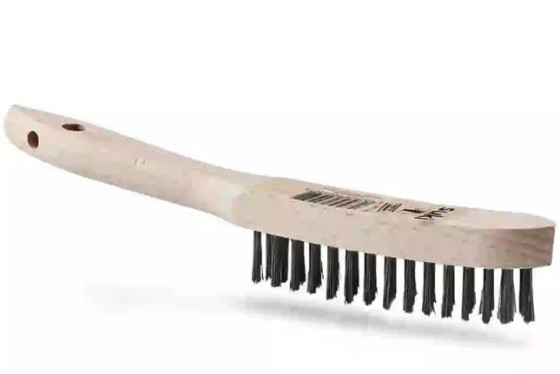 Grill Brush With Wooden Handle - 28 Cm