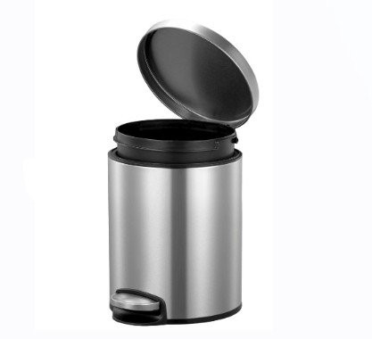 EKO - Stainless Steel Garbage Bin - Round - 28.6 x 26.8 Cm - 5 Ltr