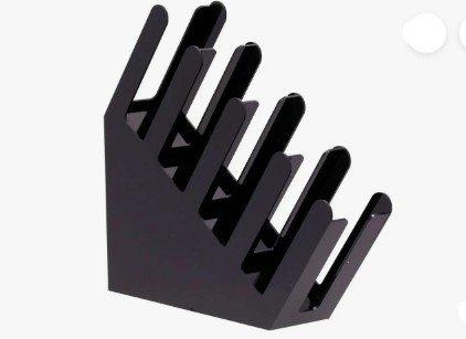 Acrylic Cup and Lid Holder - 49.8 x 46 x 12.4 Cm - Black