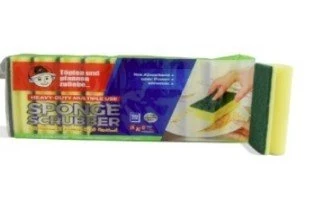 Sponge Scouring  pads -4 x 14 cm 1 pkt-10 pcs