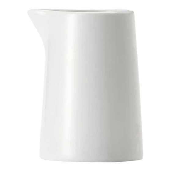 Libbey Porcelana 5 oz. Round Bright White Porcelain Creamer - 36/Case