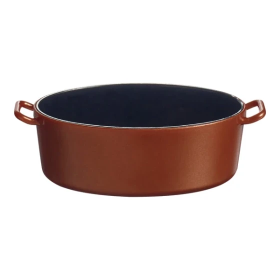 Solia Eskoffie 1.5 oz. Copper and Black Mini Plastic Pot - 240/Case