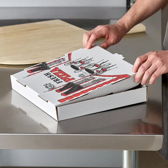 Choice 12" x 12" x 2" White Corrugated Pizza Box Bulk Pack - 50/Bundle