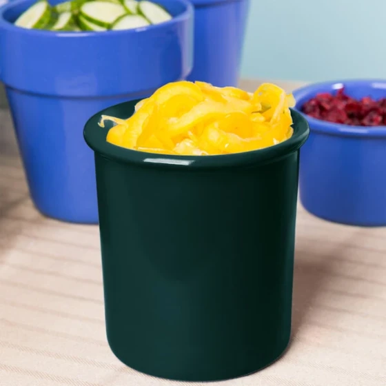 TableCraft CW1670HGN 1 Qt. Hunter Green Cast Aluminum Condiment Bowl