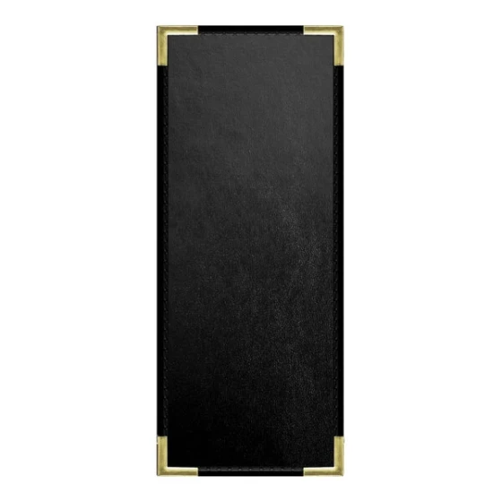 H. Risch, Inc. Oakmont 4 1/4" x 11" Black 1 View Menu Cover