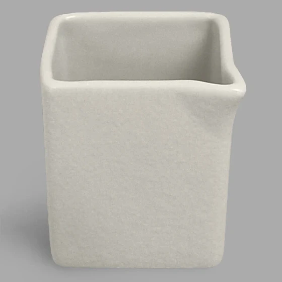 RAK Porcelain Neo Fusion 2.7 oz. Sand White Porcelain Creamer - 12/Case