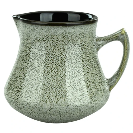International Tableware Luna 4 oz. Ash Porcelain Creamer - 24/Case