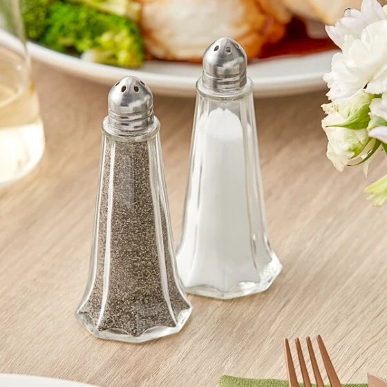 American Metalcraft 1.25 oz. Eiffel Tower Glass Salt and Pepper Shaker - 24/Case
