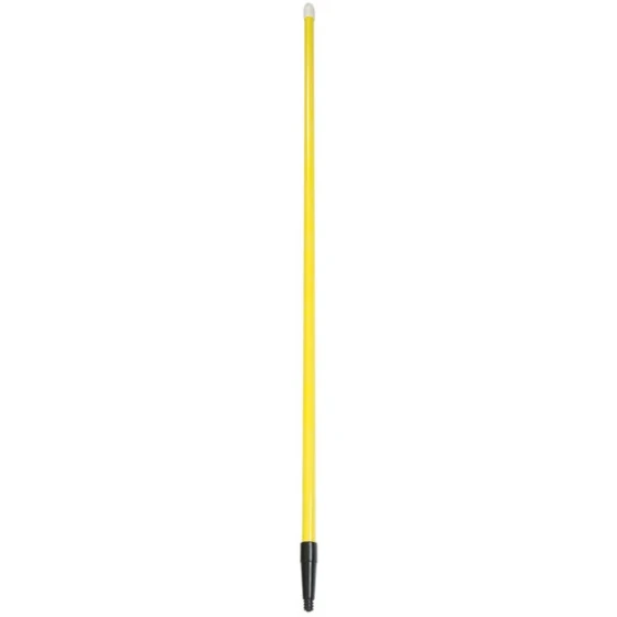 Carlisle Sparta 4022004 60" Yellow Tapered / Threaded Fiberglass Broom / Squeegee Handle