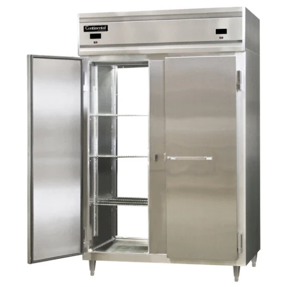 Continental Refrigerator D2RFNSAPT 52" Solid Door Dual Temperature Pass-Through Refrigerator/Freezer