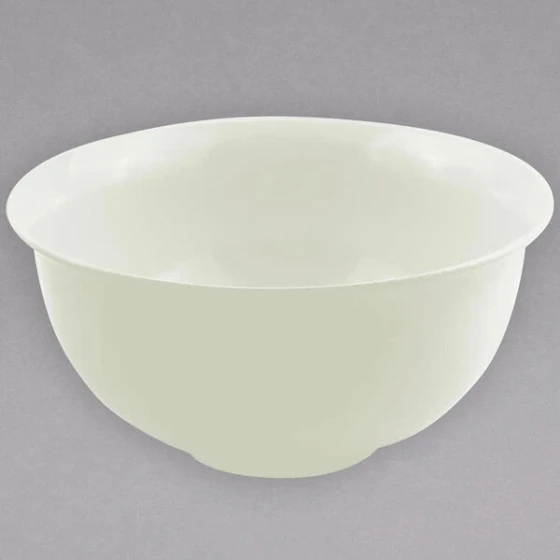Bon Chef 9131 16 Qt. Ivory Sandstone Finish Cast Aluminum Tulip Bowl