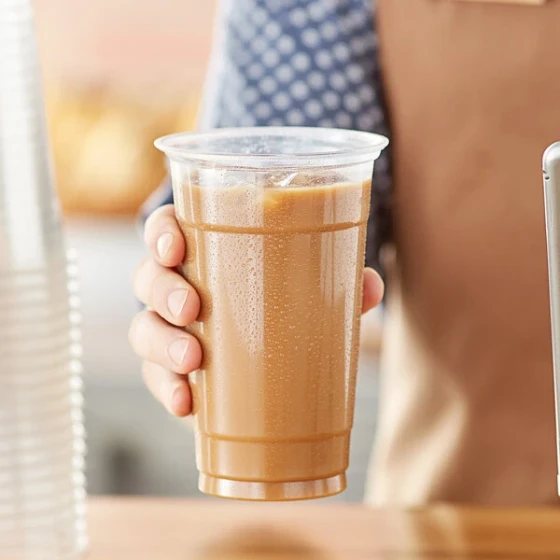 Choice Heavy Weight 20 oz. Clear Plastic Cold Cup - 50/Pack