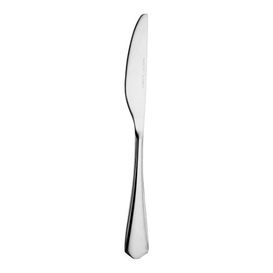 Varick Elizabeth from Steelite International 9 1/4" 18/0 Stainless Steel Heavy Weight Dinner Knife - 12/Case
