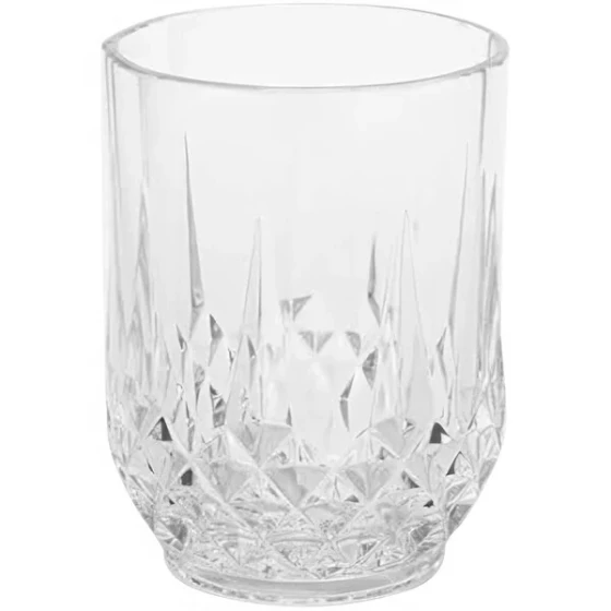 American Metalcraft Hadley Collection 14 oz. Tritan™ Plastic Rocks / Double Old Fashioned Glass - 12/Case