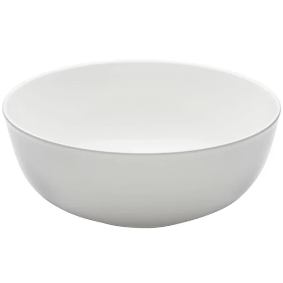 Elite Global Solutions M13R5NW Classics Display White 8 Qt. Medium Round Bowl