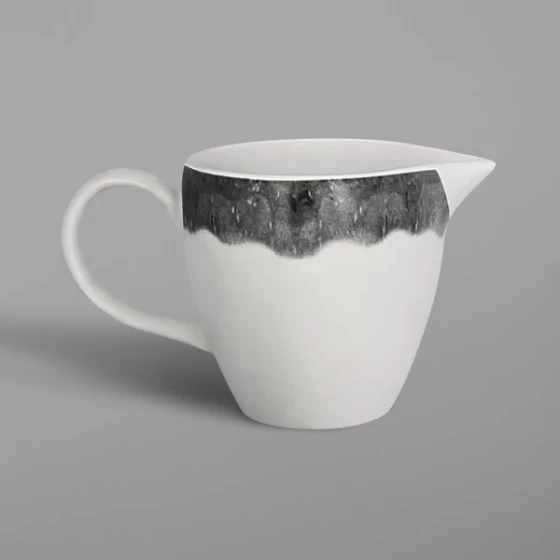 RAK Porcelain Woodart 5.1 oz. Beech Gray Porcelain Creamer - 12/Case