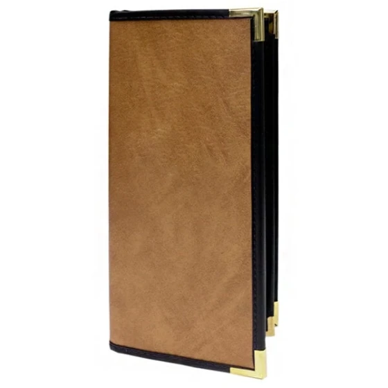 H. Risch, Inc. SEV-DX-1V Seville Deluxe 4 1/4" x 11" Customizable 1 View Menu Cover