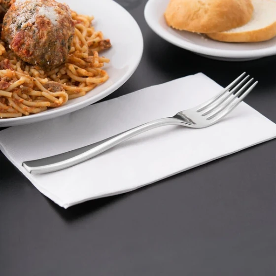Libbey 929 027 Quartet 8 1/8" 18/8 Stainless Steel Extra Heavy Weight Dinner Fork - 12/Case