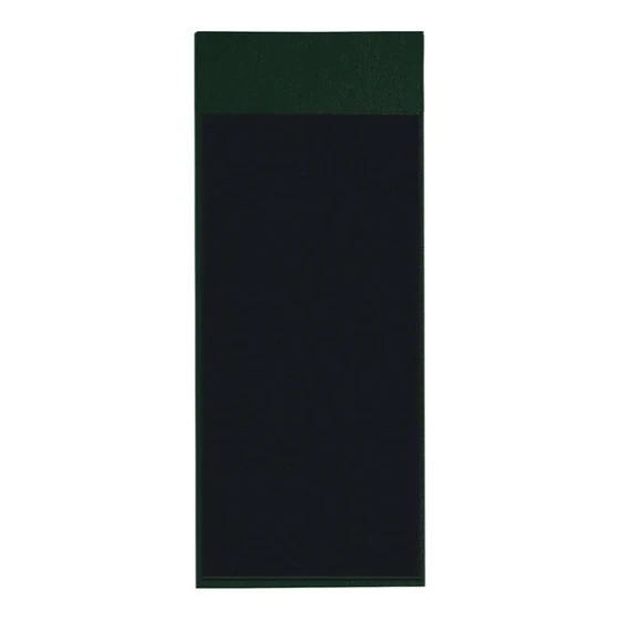 H. Risch Inc. Oakmont 4 1/4" x 11" Green Single View Hardback Magnetic Menu Board