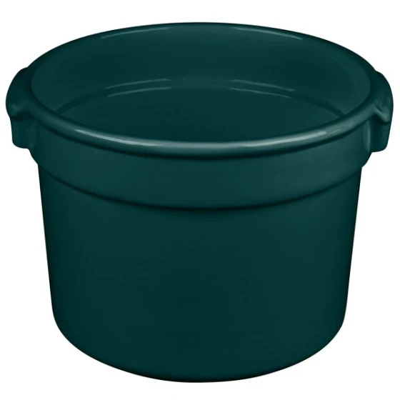 TableCraft CW1310HGN 11 Qt. Hunter Green Cast Aluminum Bain Marie Soup Bowl