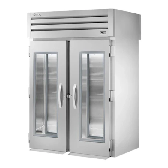 True STA2RRT-2G-2S Spec Series 68" Glass Front / Solid Back Door Roll-Through Refrigerator