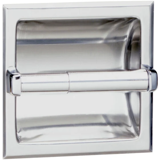 Bobrick B-6677 Recessed Toilet Tissue Dispenser with Satin Finish