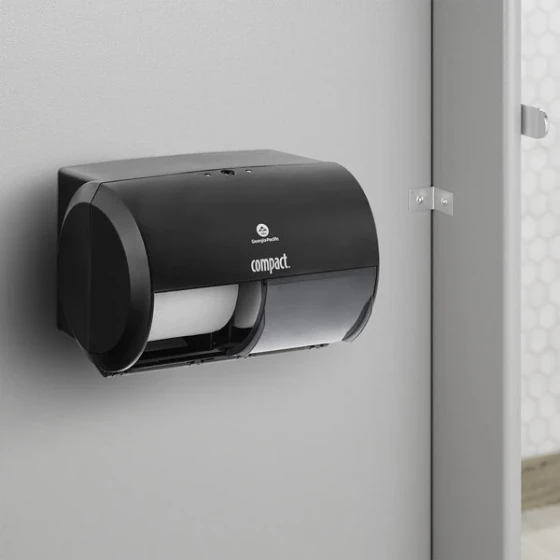 Compact by GP Pro Double Coreless Roll Toilet Paper Dispenser
