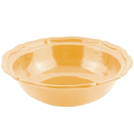 Bon Chef 9054 Queen Anne 10 Qt. Ginger Sandstone Finish Cast Aluminum Salad Bowl