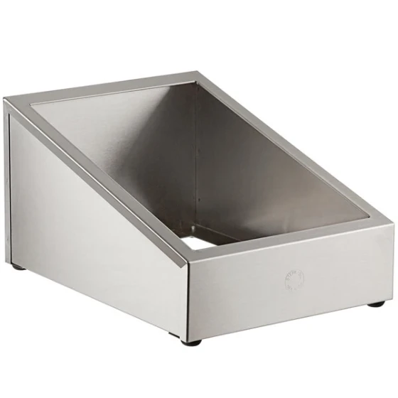 Steril-Sil E1-CBD-1V Stainless Steel Vertical Countertop Silverware Dispenser for One E1 Insert
