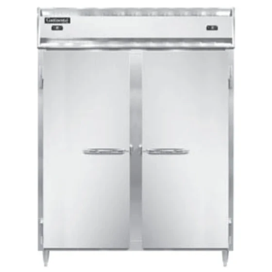 Continental Refrigerator D2RFENSSPT 57" Solid Door Extra-Wide Dual Temperature Pass-Through Refrigerator/Freezer