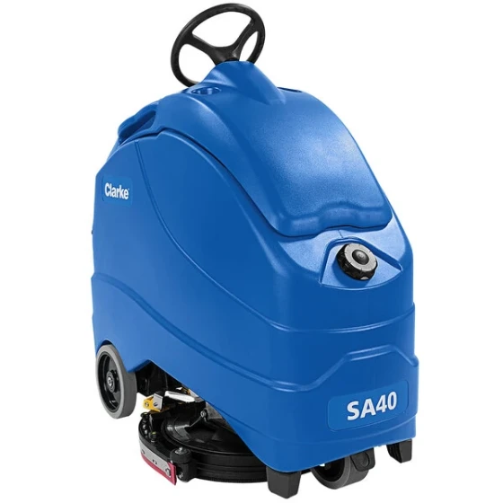 Clarke 56104484 SA40 20B 20" Cordless Ride-On Disc Floor Scrubber - 12 Gallon