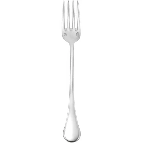 Sant'Andrea Puccini by 1880 Hospitality T030FOYF 5 1/2" 18/10 Stainless Steel Extra Heavy Weight Oyster / Cocktail Fork - 12/Case