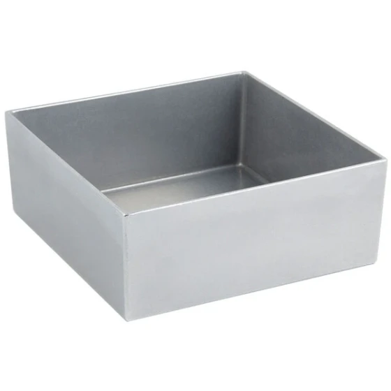 Bon Chef 9518PG 180 oz. Pewter-Glo Cast Aluminum Straight Sided Square Bowl