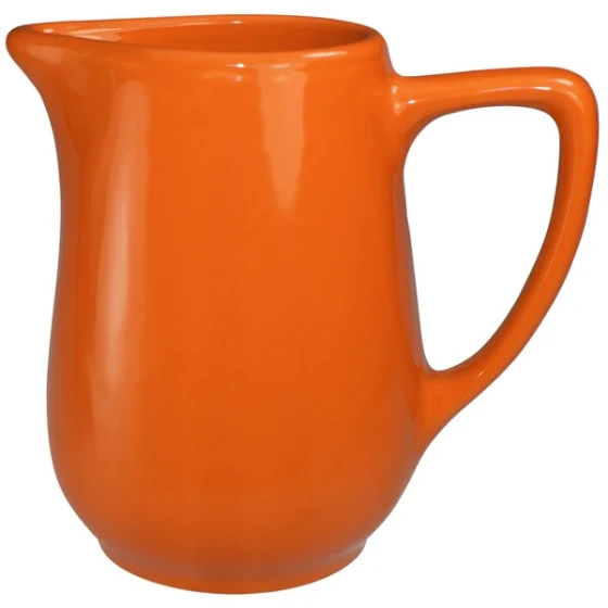 International Tableware Cancun 13 oz. Orange Stoneware Creamer - 36/Case