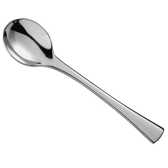 Reserve by Libbey 944-016 Lucine 6 3/8" 18/10 Stainless Steel Extra Heavy Weight Bouillon Spoon - 12/Case